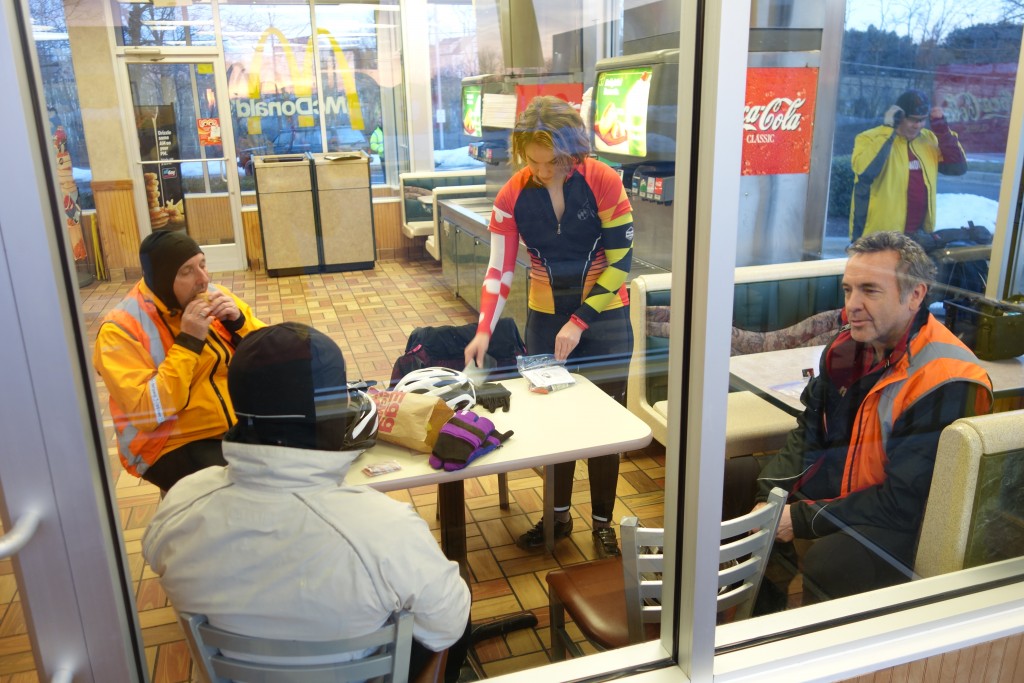 We gathered at the Woodbine McDonald's for coffee and breakfast.